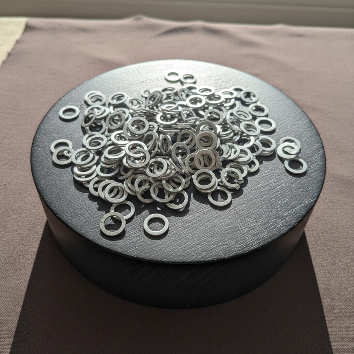 Aluminum 9mm Flat Chainmail Washers