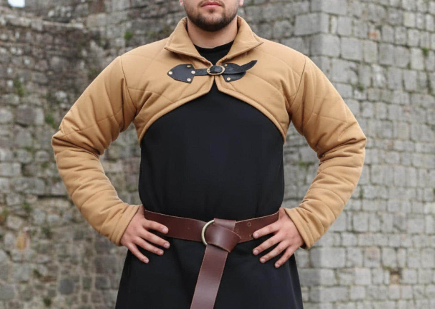 Medieval Viking LARP Costume – Cotton Gambeson with Sleeves