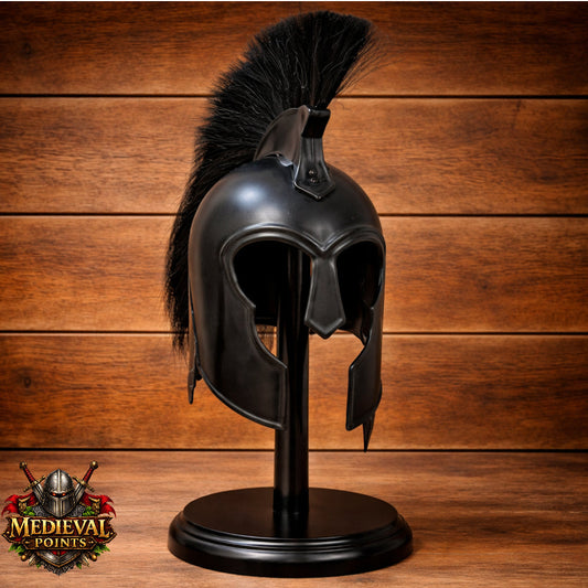 Troy Greek Achilles Helmet Trojan Helmet Troy Movie Helmet with Display Stand Gift for Him