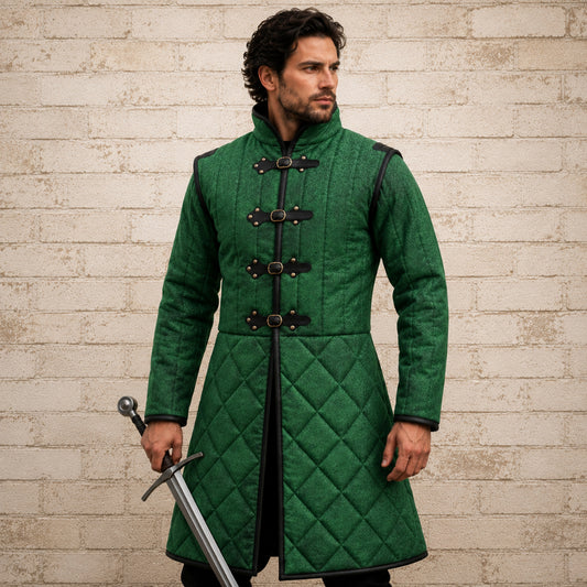 Handmade Medieval Gambeson – Padded Armor Costume & Father's Day Gift