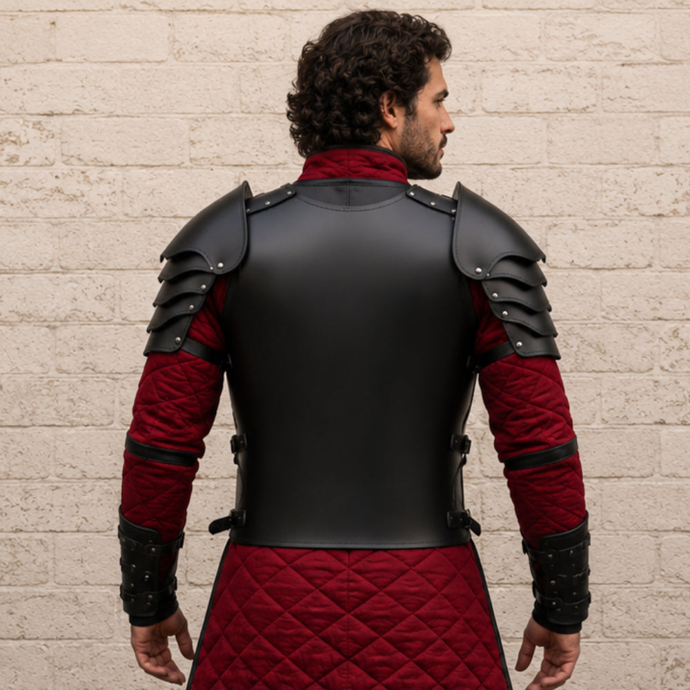 Medieval Leather Body Armor Chest Plate – LARP, Cosplay & Reenactment Gear