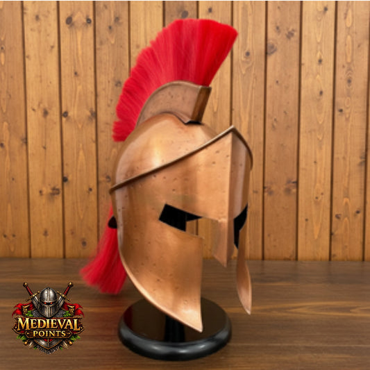 Spartan Helmet : 300 Spartan Costume , Role Play with Display Stand