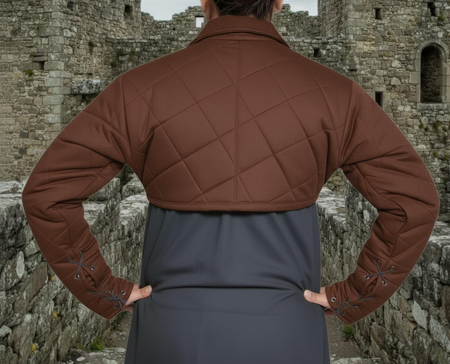 Medieval Viking LARP Costume – Cotton Gambeson with Sleeves