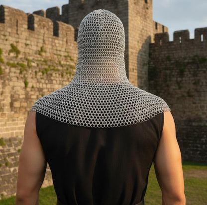 Medieval Butted Chainmail Coif – Ren Faire & LARP