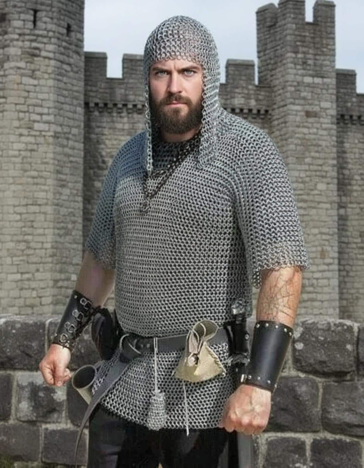 Ren Faire Butted Chainmail Shirt with Coif