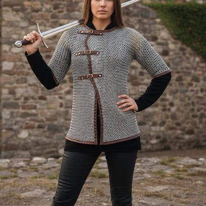 Medieval Chainmail Shirt – Flat Riveted with Washers