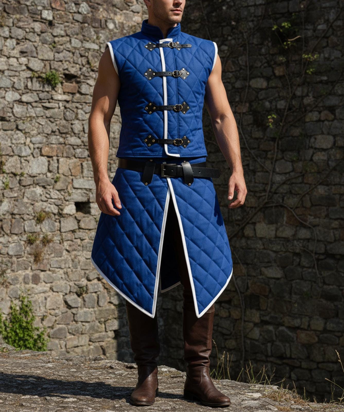 Witcher Inspired Sleeveless Gambeson With Skirt