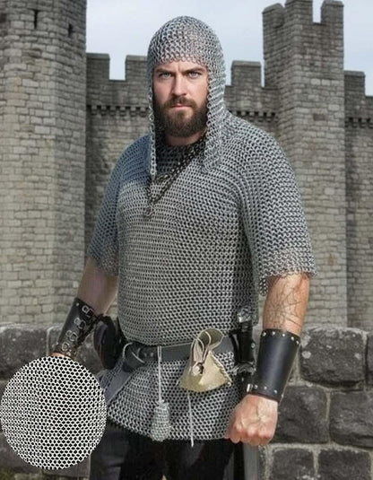 Ren Faire Butted Chainmail Shirt with Coif