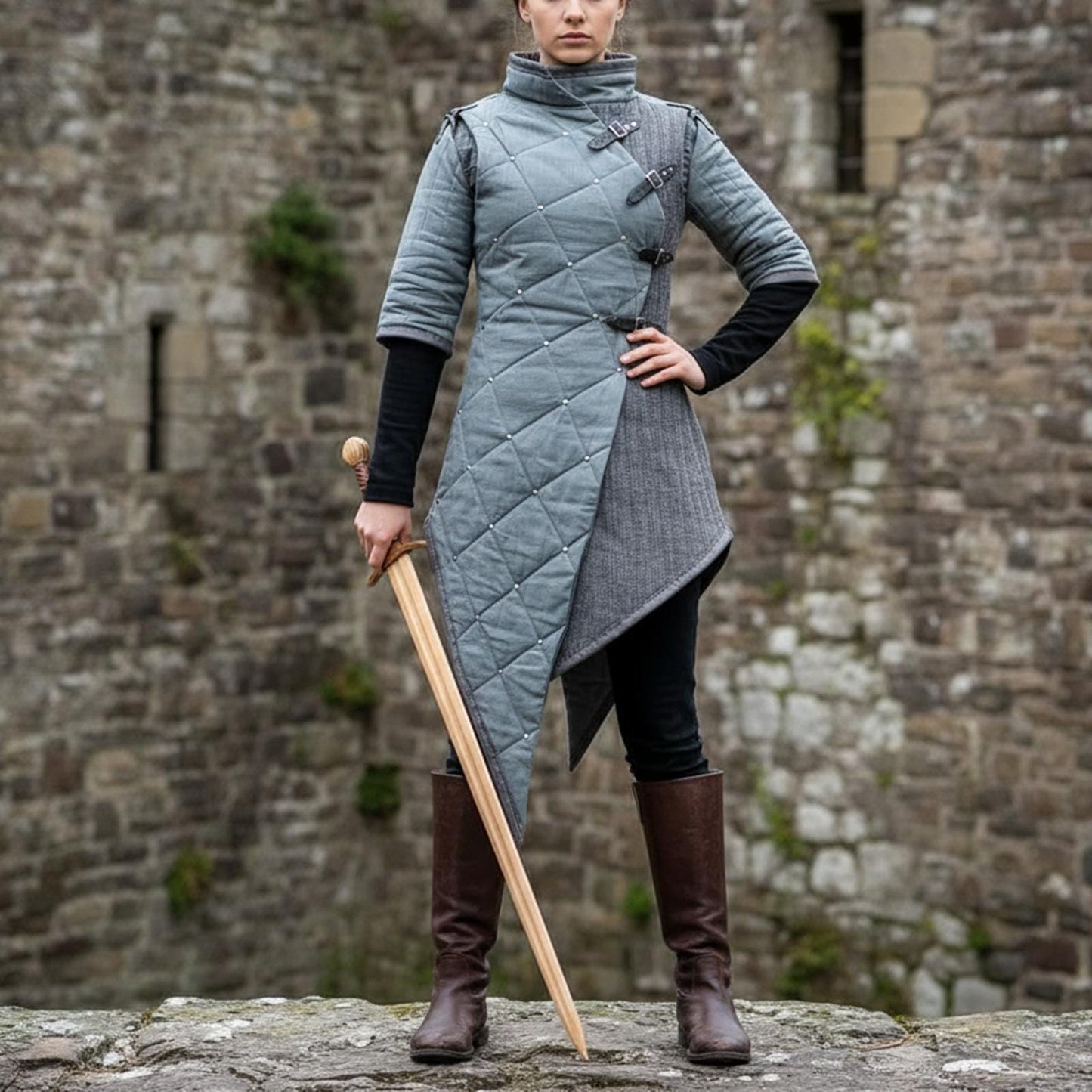 Renaissance Gambeson Jacket – Quilted Cotton Armor