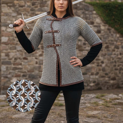 Medieval Chainmail Shirt – Flat Riveted with Washers