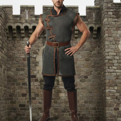 Sleeveless Chainmail Shirt – 9mm Flat Riveted Rings with Washers