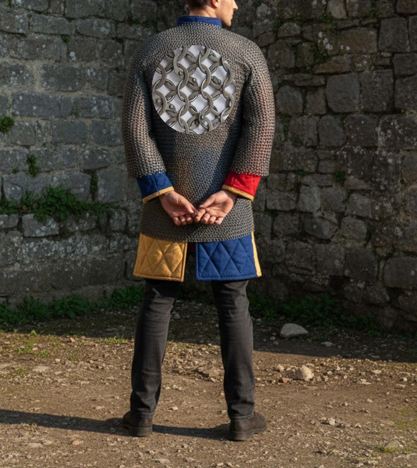 Chainmail Hauberk Shirt – 9mm Round Riveted Rings with Washers