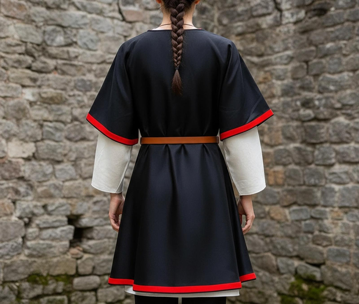 Renaissance Tunic – Black & Red
