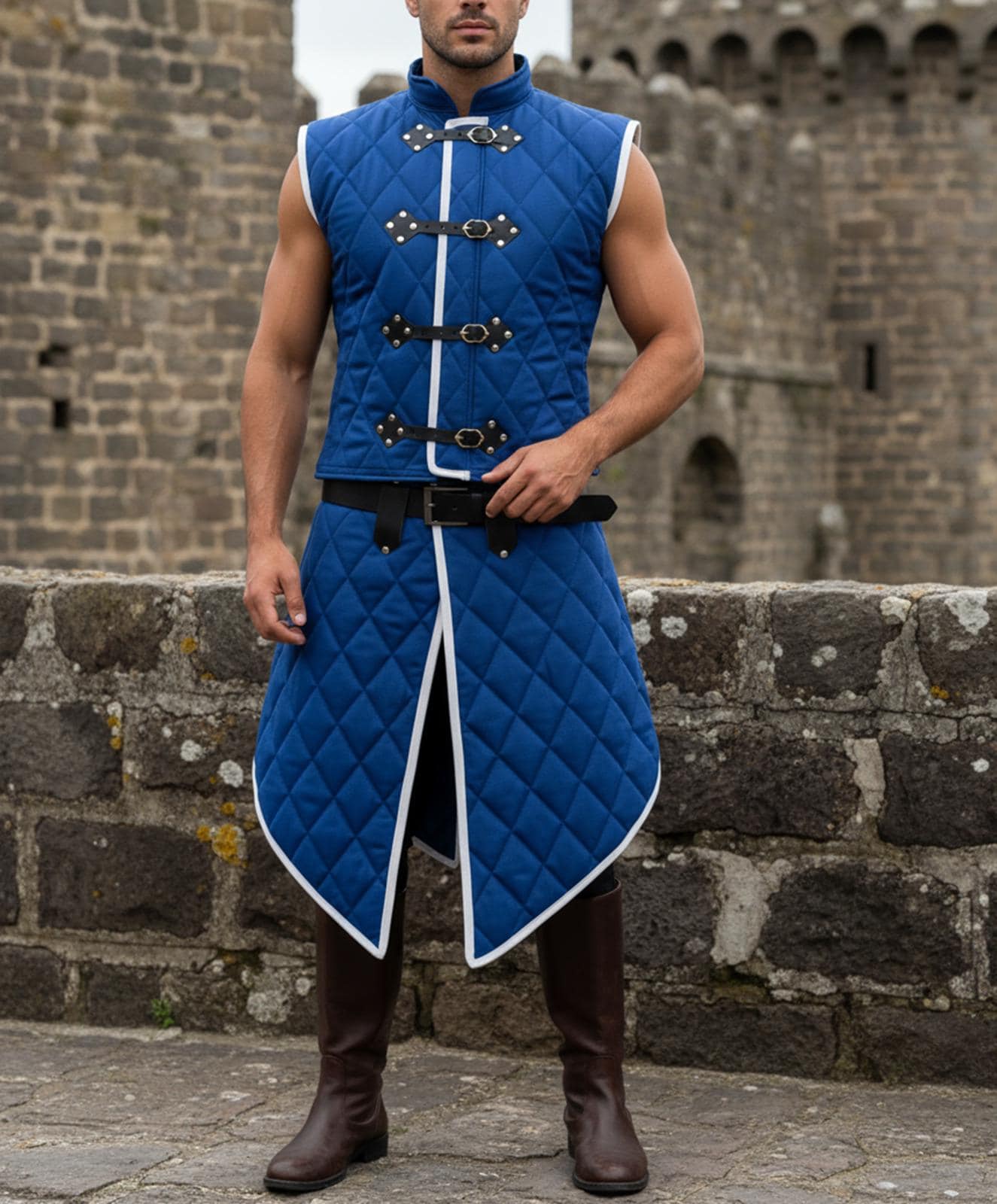 Witcher Inspired Sleeveless Gambeson With Skirt