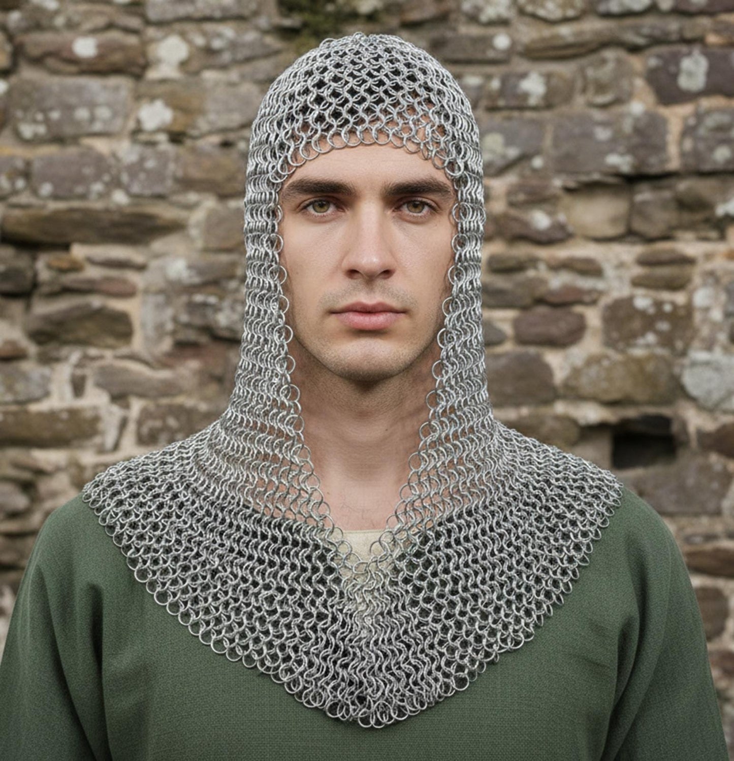 Medieval Butted Chainmail Coif – Ren Faire & LARP
