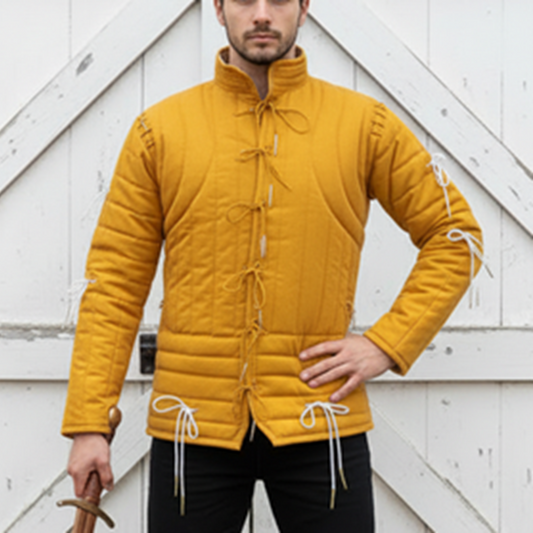 Medieval Yellow Gambeson – Ren faire & Reenactment Costume