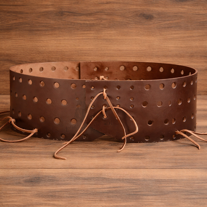 Medieval Leather Belt - Hold Padded Chausses For Ren-faire & HMB Event