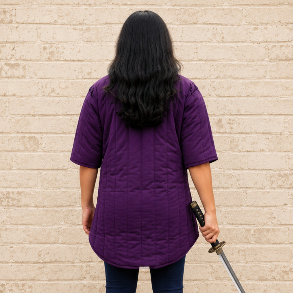 Purple Medieval Gambeson | Padded Armor for Renaissance Faire, Viking & LARP Costume