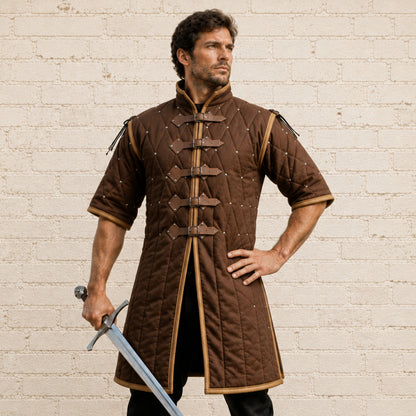 Medieval Gambeson Armor | Quilted Padded Costume for Renaissance Faire & LARP