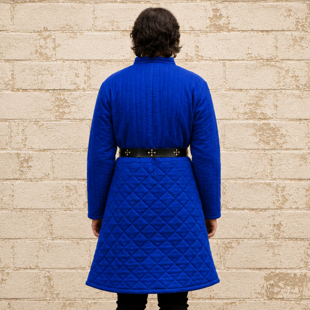 Quilted Medieval Gambeson in Brown | Renaissance Faire & LARP Costume