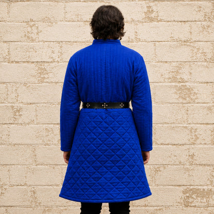 Quilted Medieval Gambeson in Brown | Renaissance Faire & LARP Costume