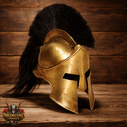 Brass Antic Spartan Warrior Helmet: 300 Movie Replica,  Spartan helmet
