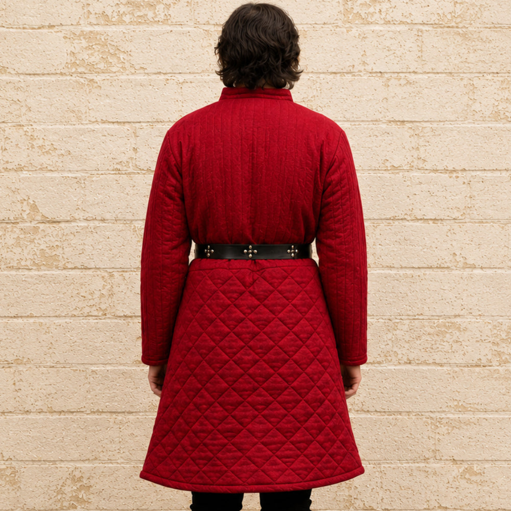 Quilted Medieval Gambeson in Brown | Renaissance Faire & LARP Costume