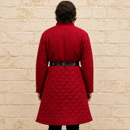 Quilted Medieval Gambeson in Brown | Renaissance Faire & LARP Costume