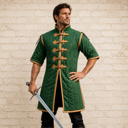 Medieval Gambeson Armor | Quilted Padded Costume for Renaissance Faire & LARP