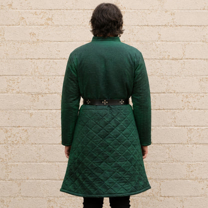 Quilted Medieval Gambeson in Brown | Renaissance Faire & LARP Costume