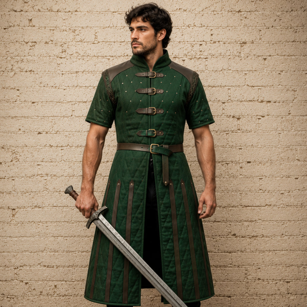 Medieval Half Sleeve Gambeson Costume | Ren Faire, LARP & Reenactment Armor