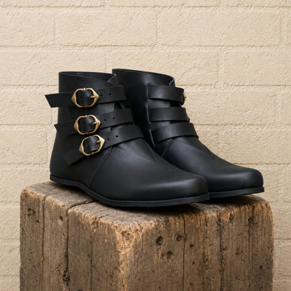 Handcrafted Roman Leather Boots – Medieval Reenactment, LARP, Cosplay & Renaissance Fair Footwear