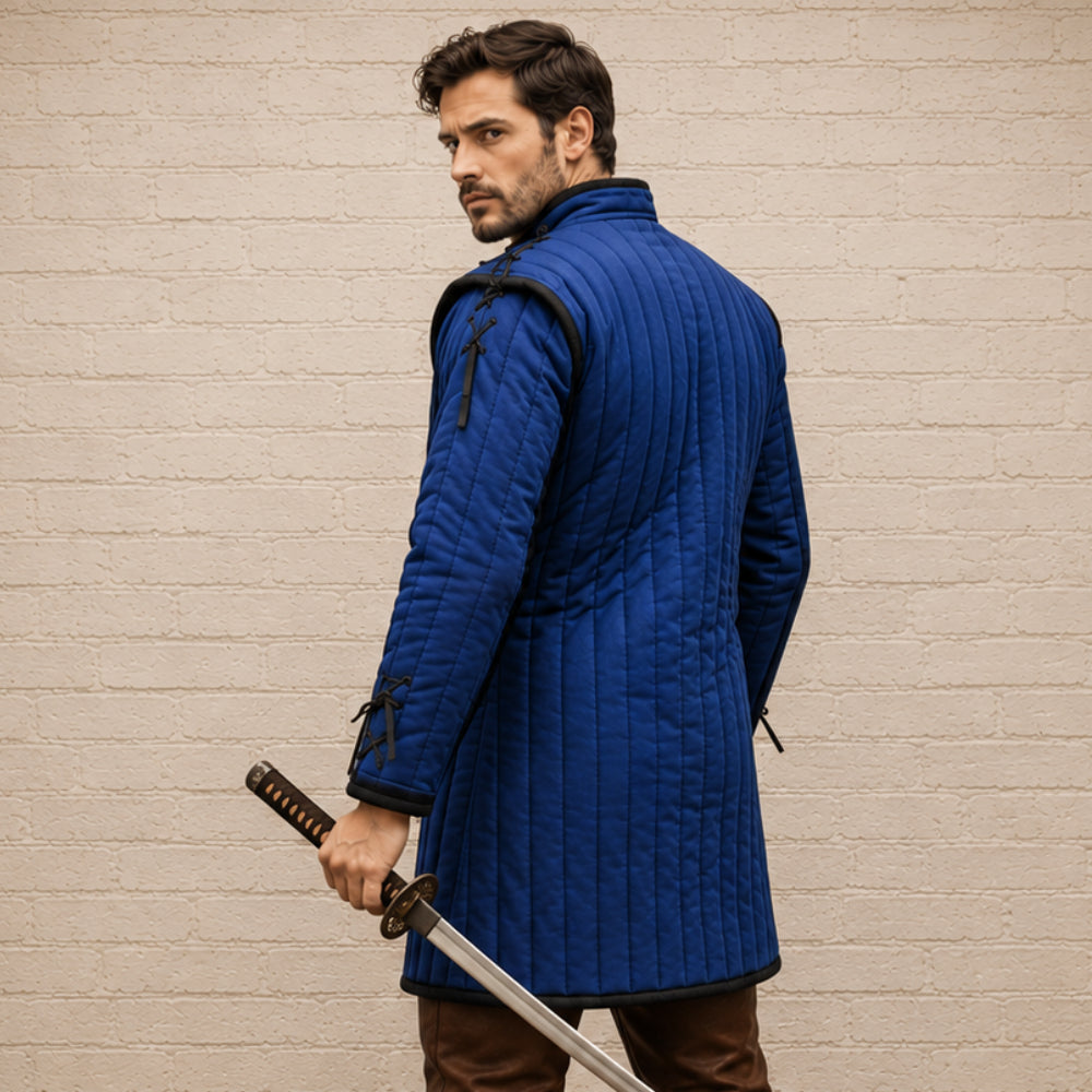 Wine Cotton Gambeson – Medieval LARP & Renaissance Fair Costume