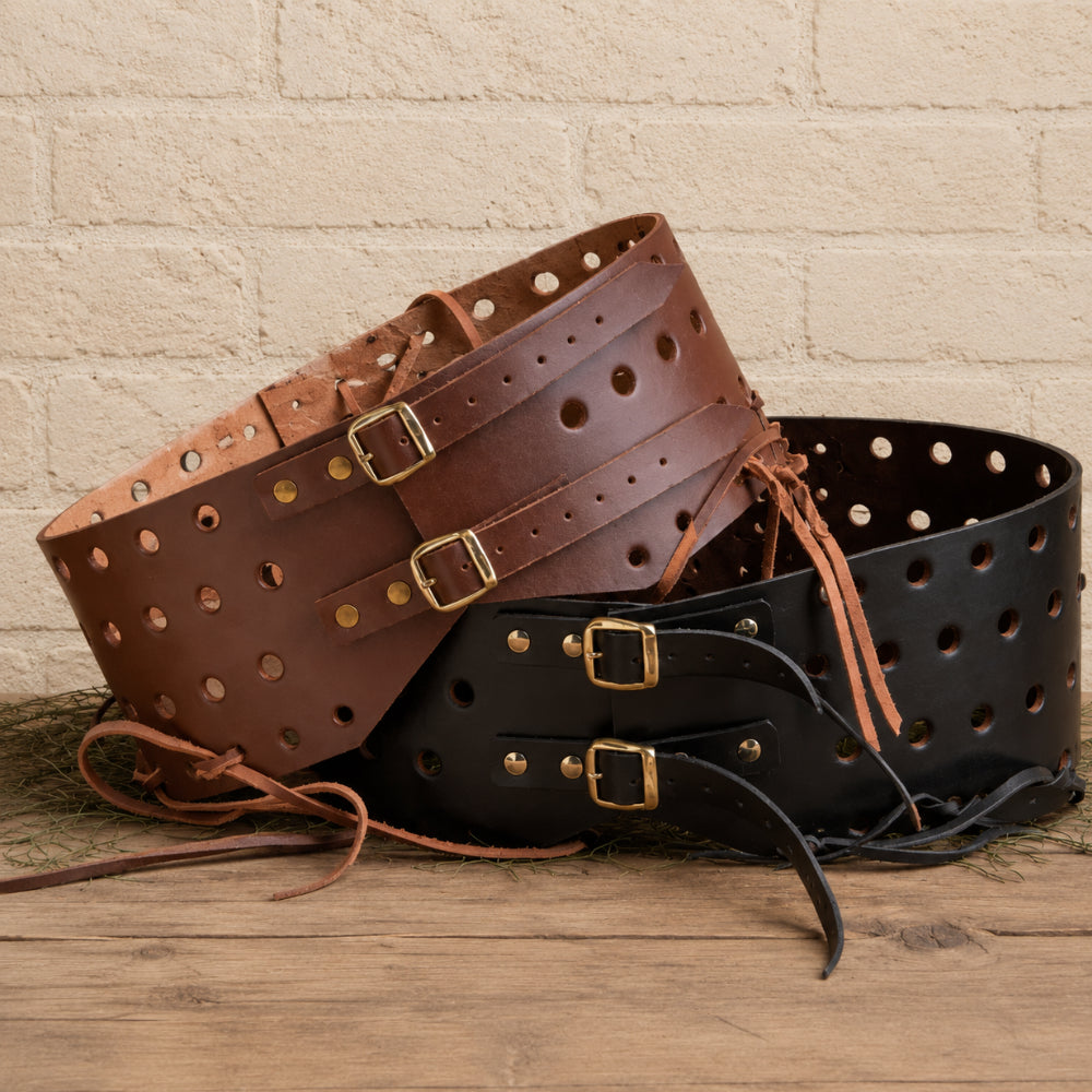 Medieval Leather Belt for Holding Padded Chausses – Perfect for Ren Faire & HMB Events