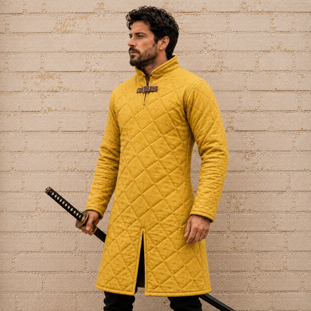 Medieval Grey Gambeson – Renaissance Costume Armor Jacket