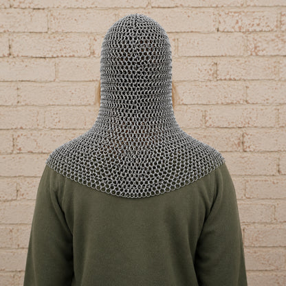 Aluminium Butted Chainmail Coif – Medieval Ren Faire Hood