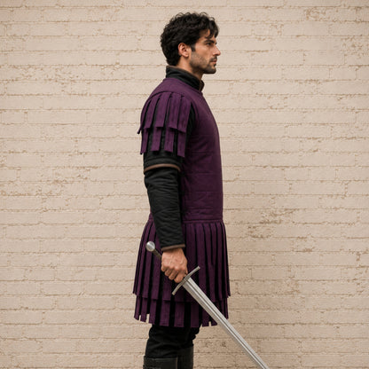 Roman Purple Subarmalis | Padded Cotton Roman Armor | Renaissance Faire & LARP Costume