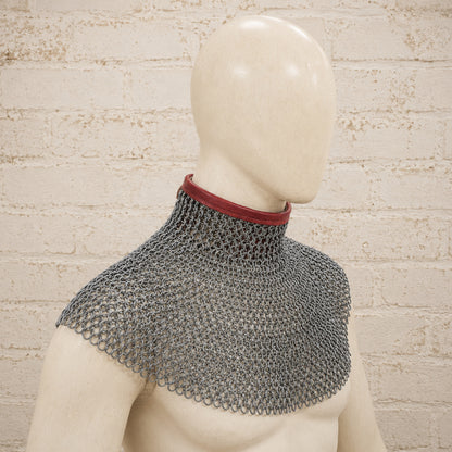 Mild Steel Chainmail Gorget Collar – Medieval Bishop’s Mantle