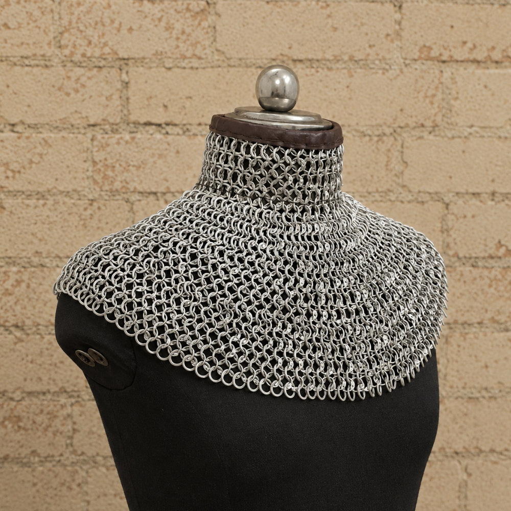 Aluminium Riveted Chainmail Collar & Bishop Mantle – 9mm Rings