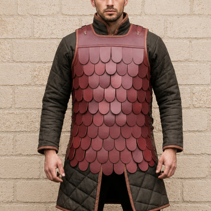 Medieval Leather Scale Armor Costume for LARP, Cosplay & Reenactment