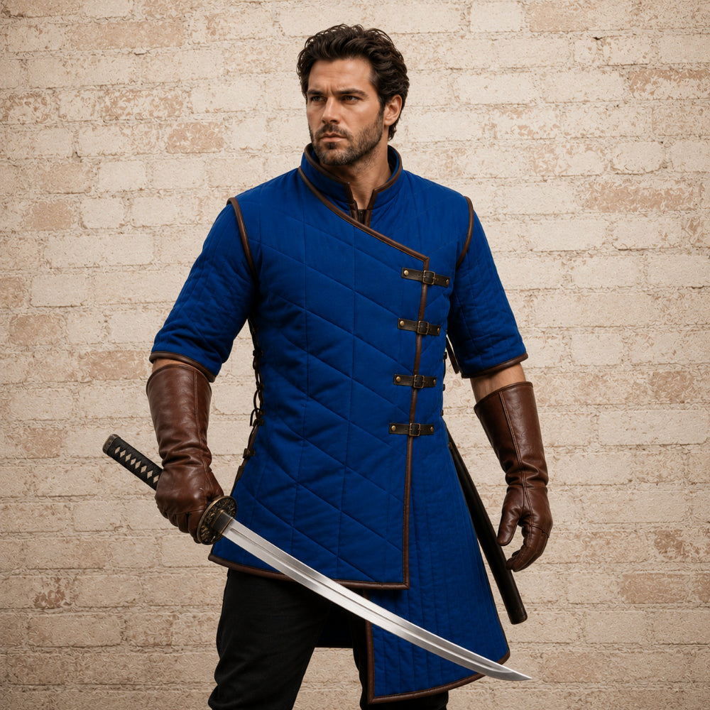 Royal Blue Gambeson – Renaissance Faire & Medieval Costume