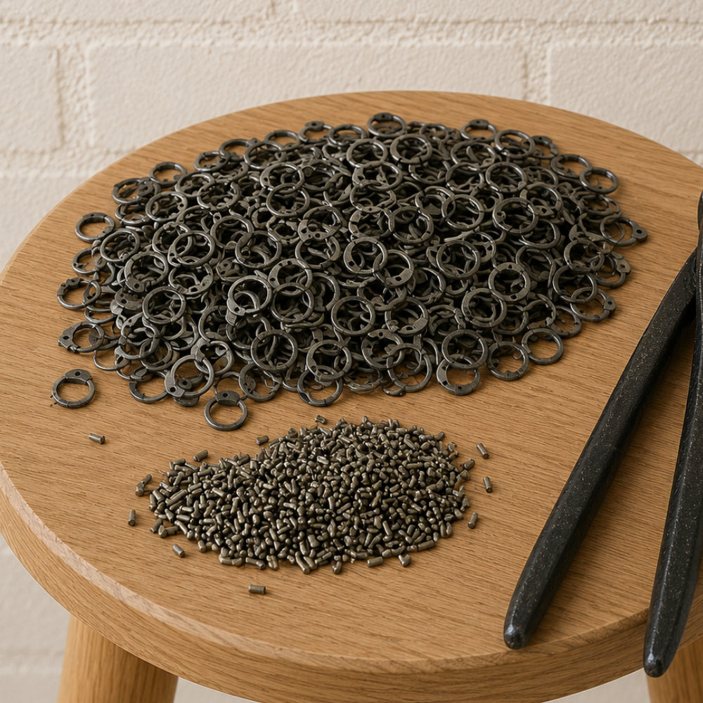 9mm Mild Steel Chainmail Rings – 18 Gauge Round Rings