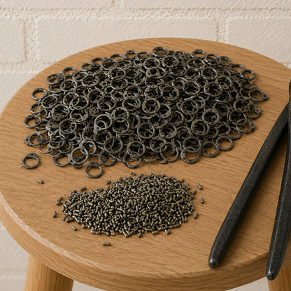 9mm Mild Steel Chainmail Rings – 18 Gauge Round Rings