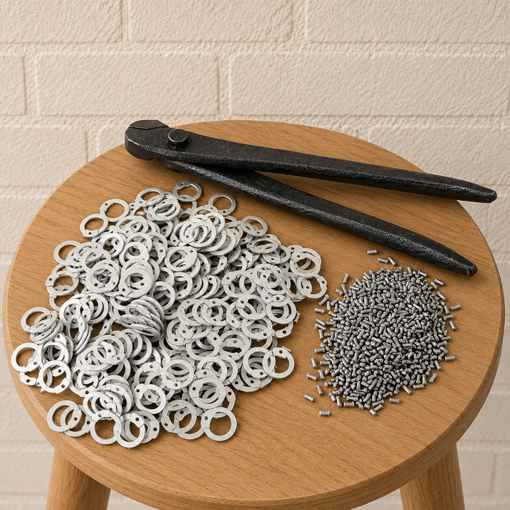 16 Gauge Aluminum Chainmail Rings – 10mm Flat Rings