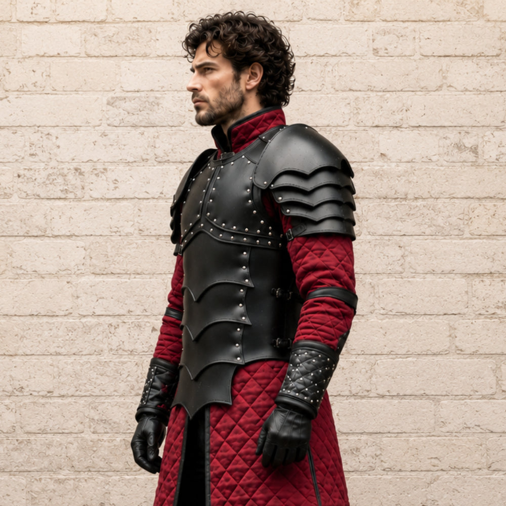 Medieval Leather Body Armor Chest Plate – LARP, Cosplay & Reenactment Gear