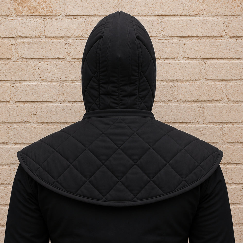 Medieval Padded Cotton Coif Hood for LARP, SCA & Renaissance Fairs