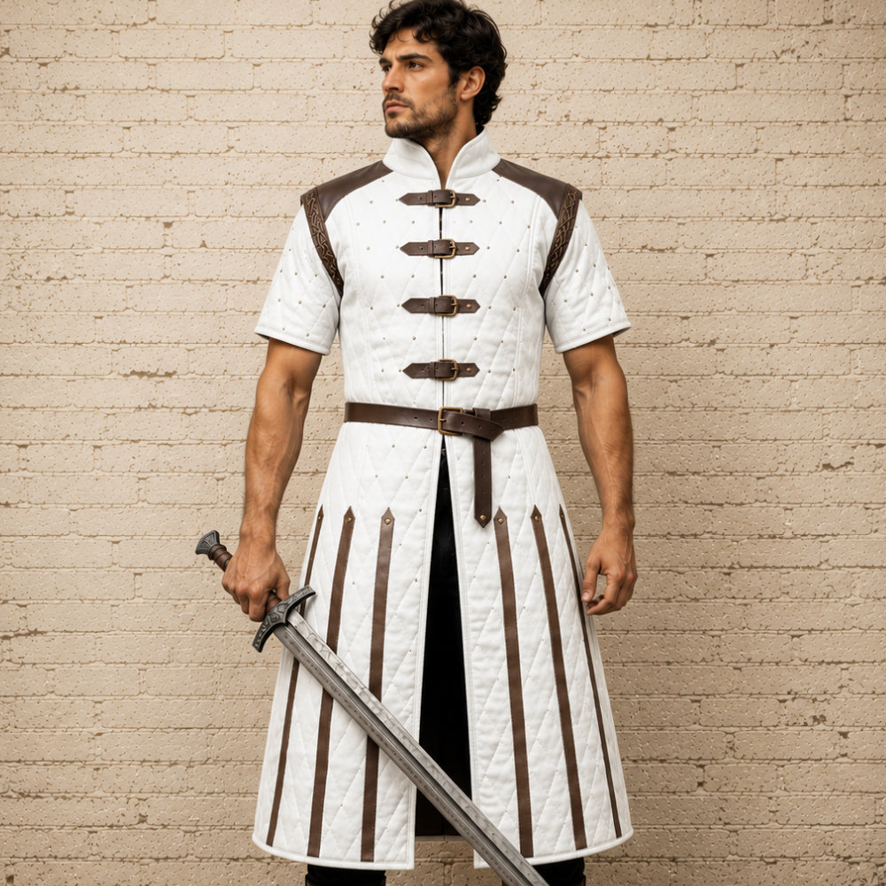 Medieval Half Sleeve Gambeson Costume | Ren Faire, LARP & Reenactment Armor
