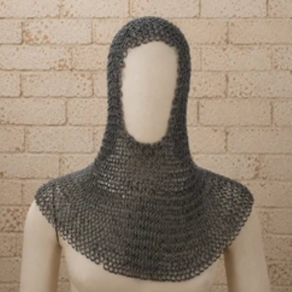 9mm Mild Steel Riveted Chainmail Hauberk – Medieval Armor for LARP & Reenactment