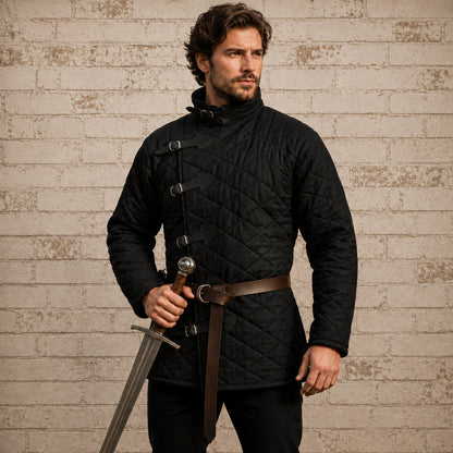 Medieval Blue Padded Gambeson – Knight & Viking Costume