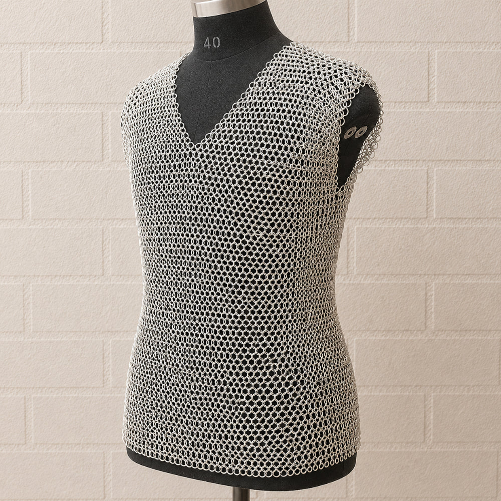 Medieval Chainmail Shirt – 9mm Butted Ring Chainmail Vest for LARP, Cosplay & Reenactment